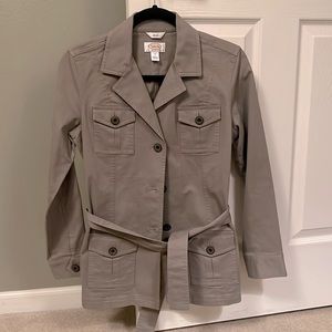 Khaki (Talbots) Button Down Jacket